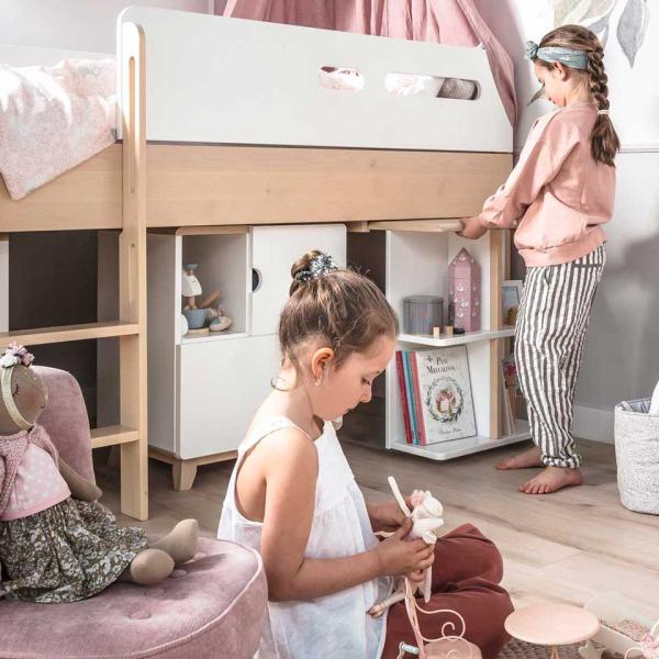 Minimondo Ausziehbarer Schreibtisch für ein Hochbett